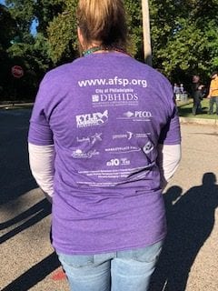 American Foundation for Suicide Prevention’s “Out of the Darkness Walk”