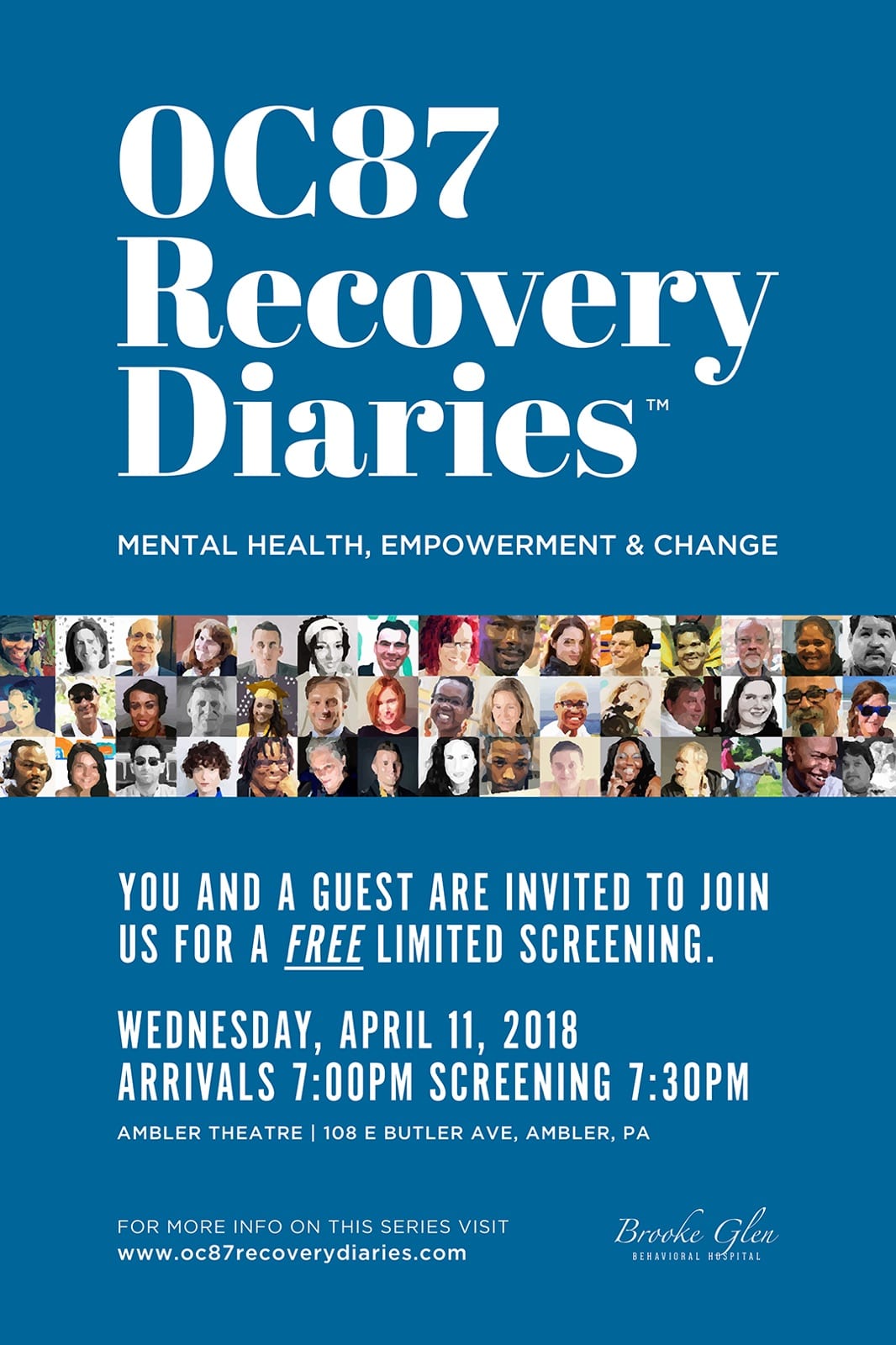 Brooke Glen Hosts: Recovery Diaries at Ambler Theater